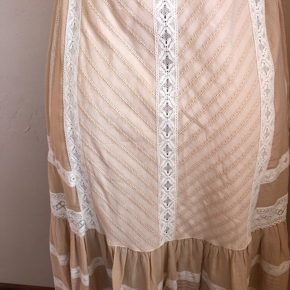 (SOLD) Spell Cinder Midi Dress in Nude ~ S - Picture 5 of 10